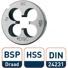 HSS RONDE SNIJPLAAT DIN 5158 BSP G 1/8-28
