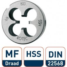 HSS RONDE SNIJPLAAT, DIN-EN 22568, MF32X2,0